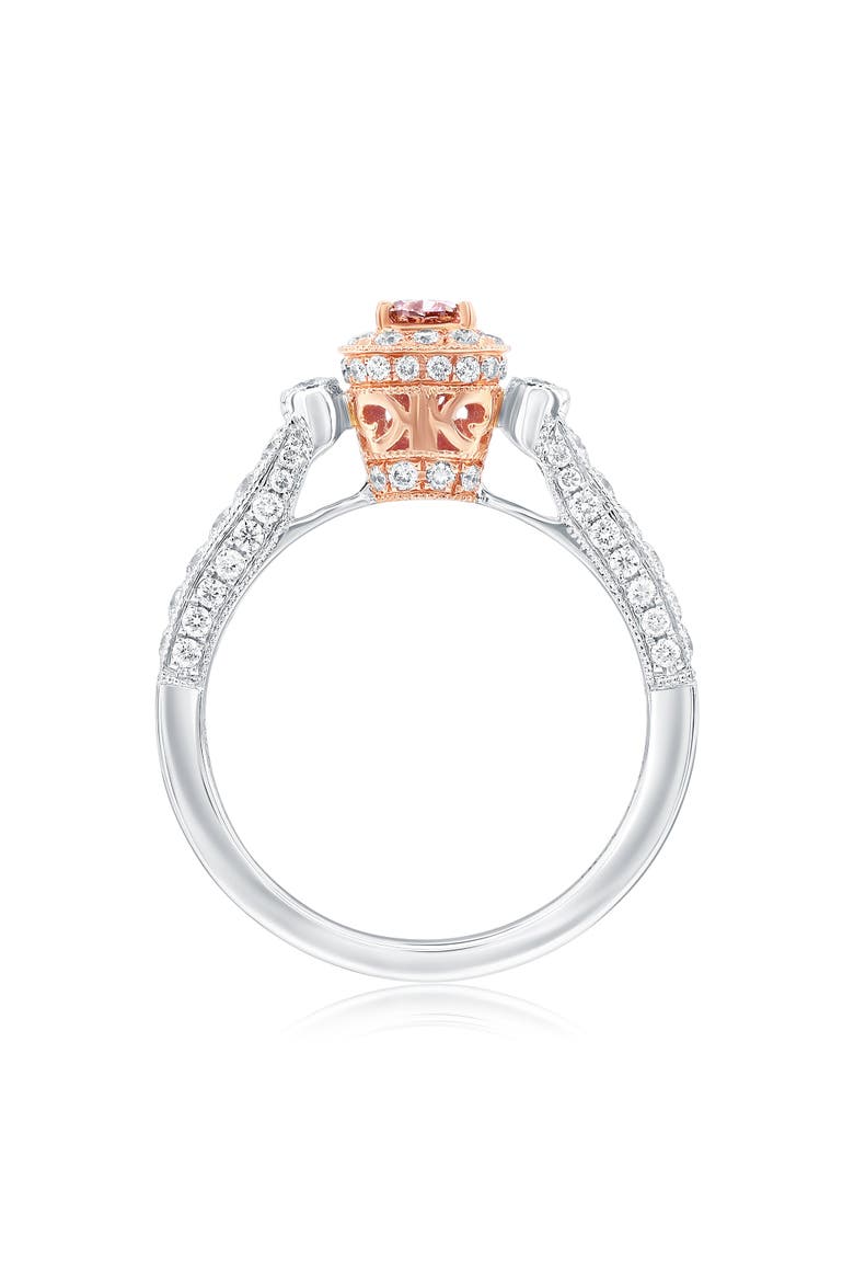 18K Gold Pink Diamond Ring, Alternate, color, Pink