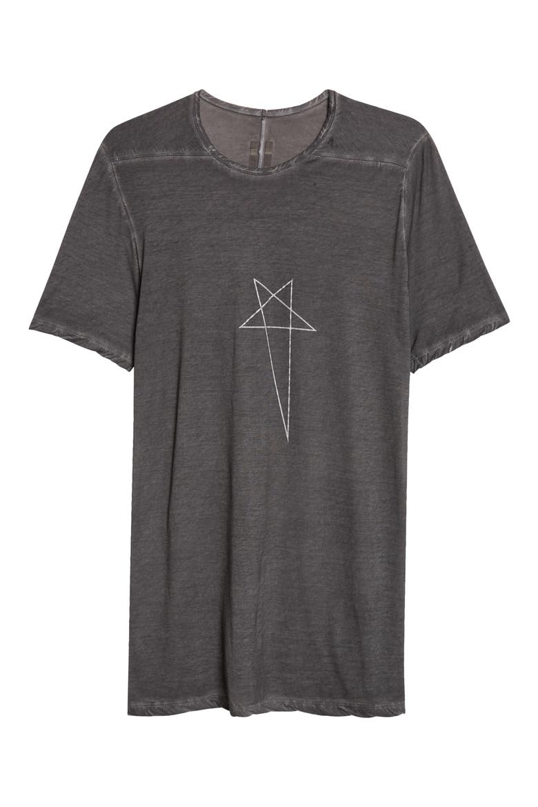 Level Pentagram Graphic T-Shirt, Main, color, BLACK/ SILVER
