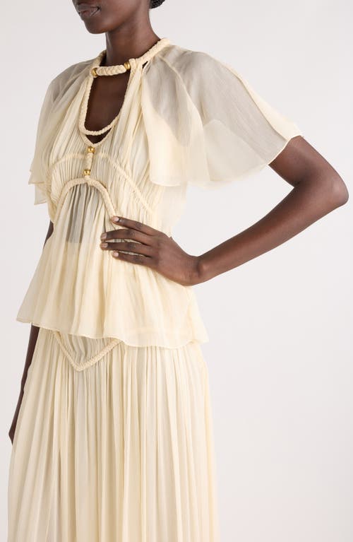 ISABEL MARANT ISABEL MARANT ROSALINE SILK GAUZE TOP 