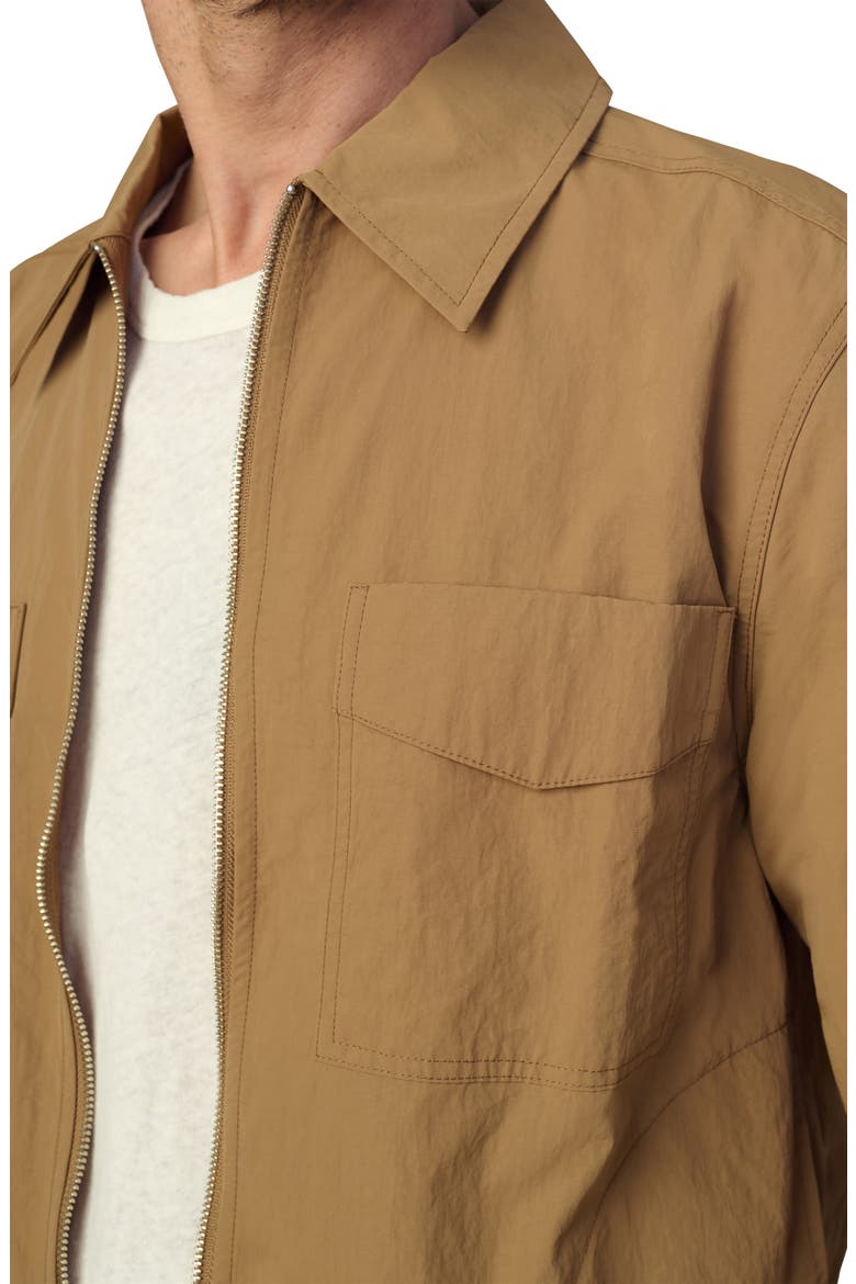 Modern Utilitarian Water Resistant Nylon Jacket, Alternate, color, WHISKEY