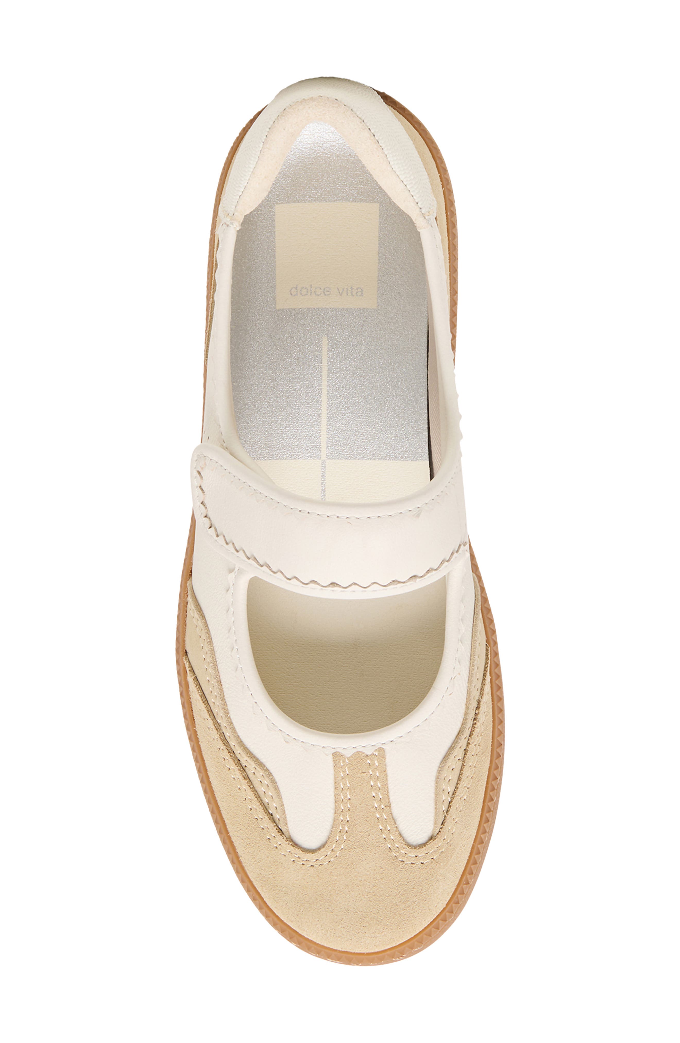 Nanet Mary Jane Flat, Alternate, color, IVORY MULIGHTI LEATHER