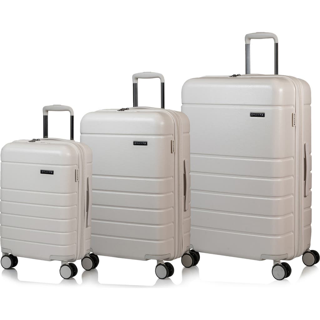 Champs Linen 3-piece Hardside Luggage Set