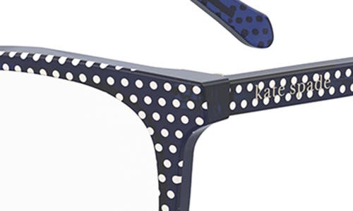 Kate Spade New York Romeo 50mm Rectangular Reading Glasses In Blue