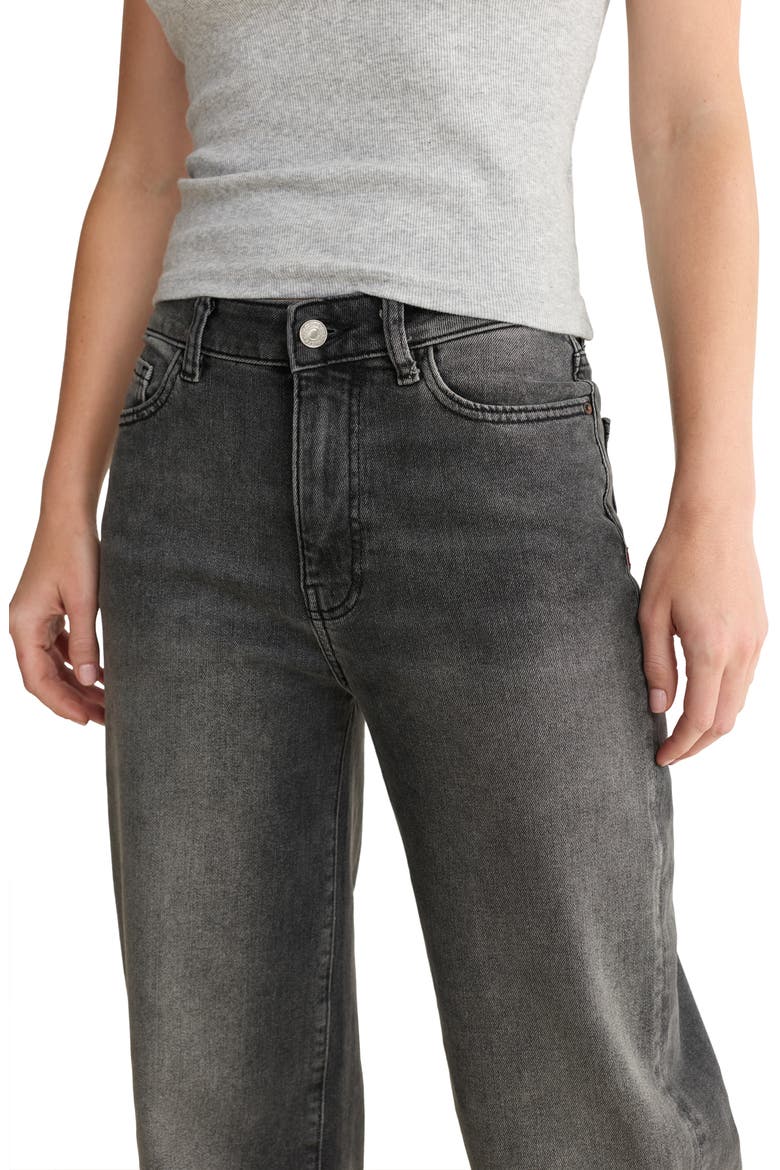 NCE High Waist Wide Leg Jeans, Alternate, color, OVERCAST