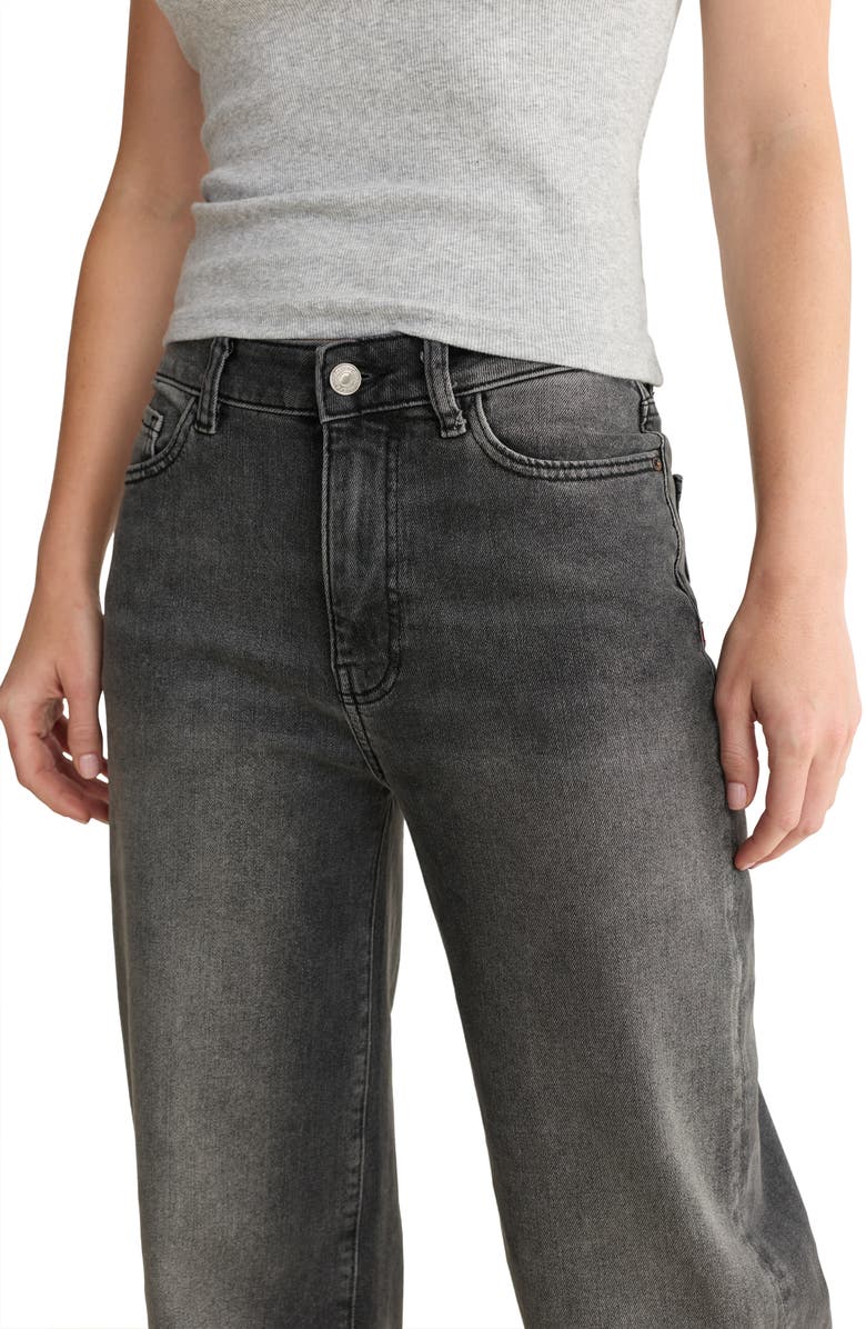 WARP+WEFT NCE High Waist Wide Leg Jeans, Alternate, color, Overcast