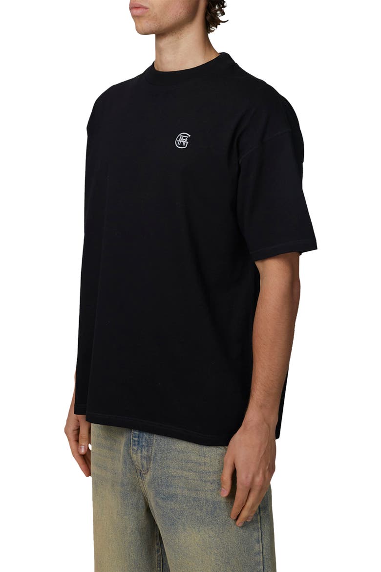 Oversized Halftone T-Shirt, Alternate, color, Black