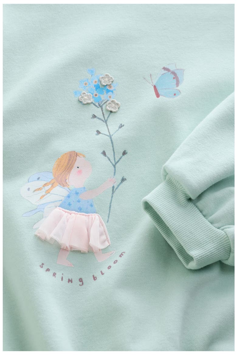 Kids' Fairy Sweatshirt & Leggings Set, Alternate, color, BLUE