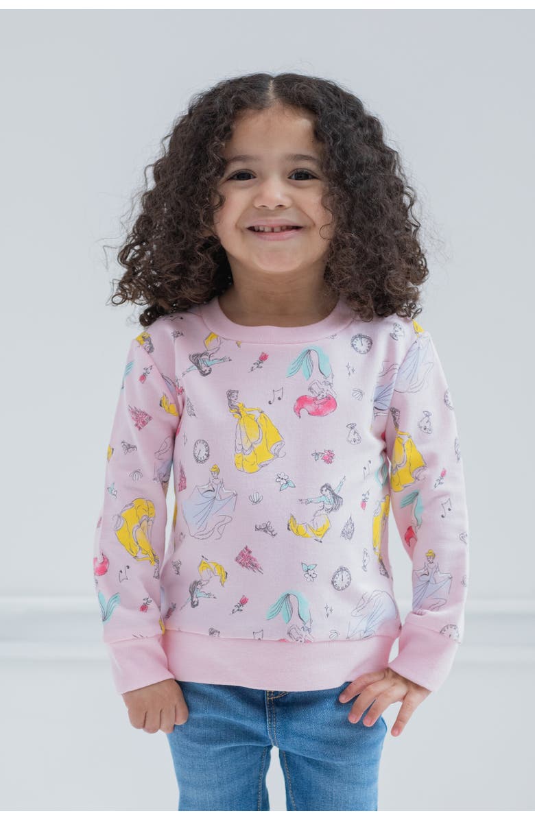 Disney Pullover Sweatshirt, Alternate, color, Princess Multicolor