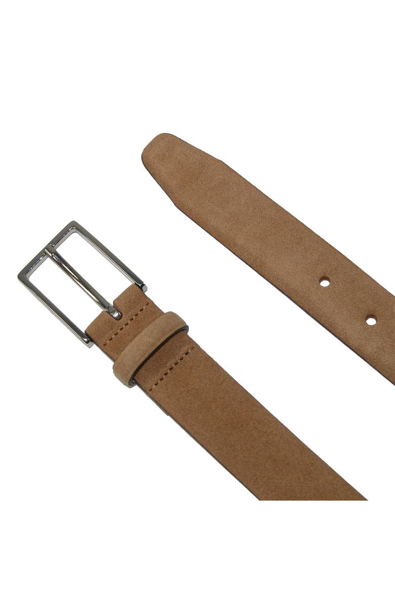 The British Belt Company Men's Stratton Italian Leather Suede Belt, Alternate, color, 