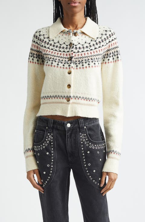 Zoe Fair Isle Wool Blend Cardigan