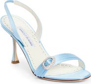 Manolo Blahnik Zutosan Buckle Slingback Sandal