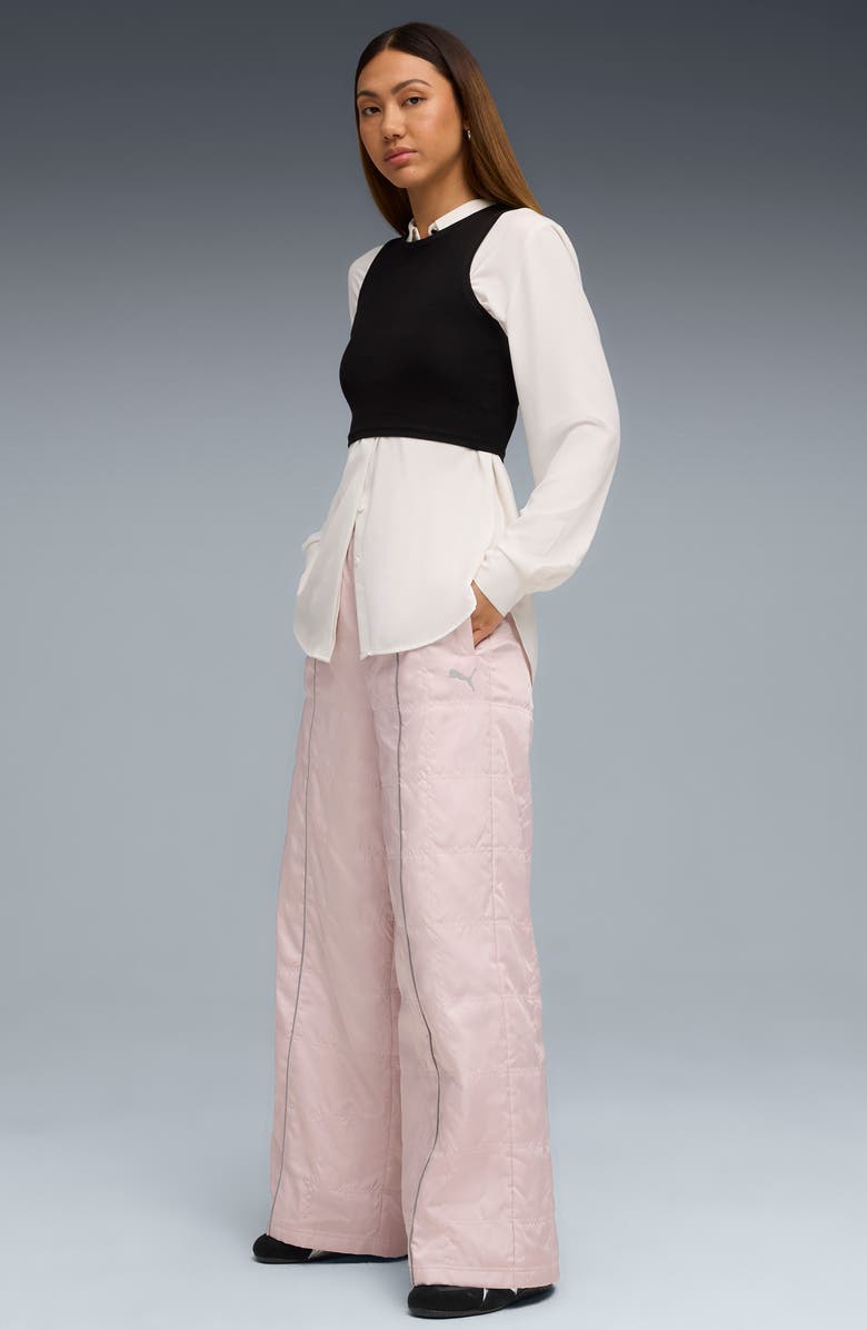 PUMA x Ferrari Premium Flare Pants, Alternate, color, Mauve Mist