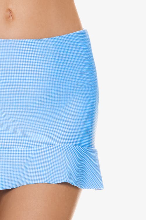 Helen Jon Ruffle Hem Skirted Bottom In Blue