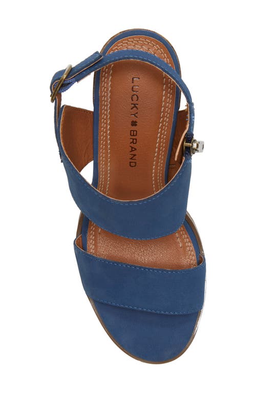 Shop Lucky Brand Dinzin Ankle Cuff Sandal In Dark Chambra