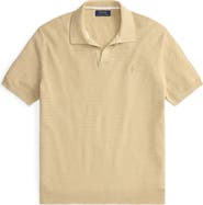 Polo Ralph Lauren Textured Seed Stitch Cotton & Linen Polo
