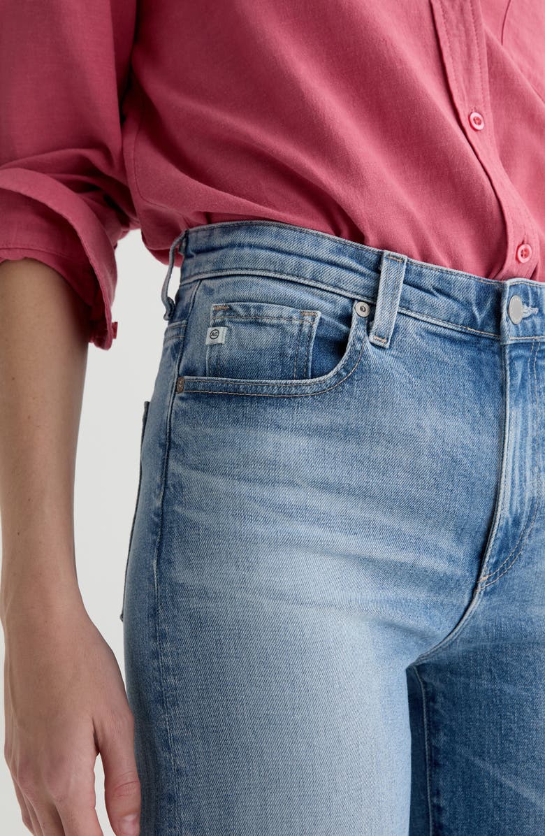 AG Saige Mid Rise Ankle Wide Leg Jeans, Alternate, color, Helios