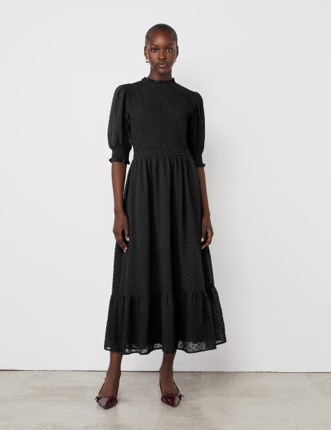 Amelia 3/4 Sleeve Chiffon Midi Dress