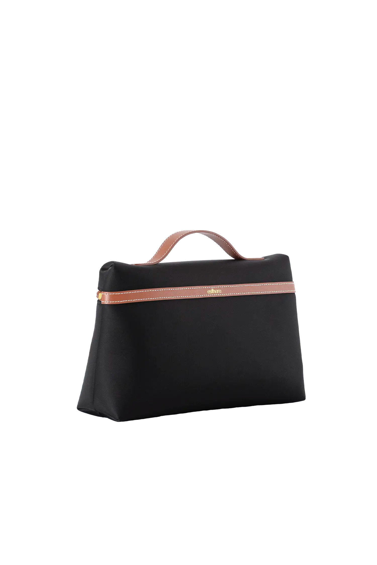 Esthera Nest Nylon Cosmetic Case, Alternate, color, Black