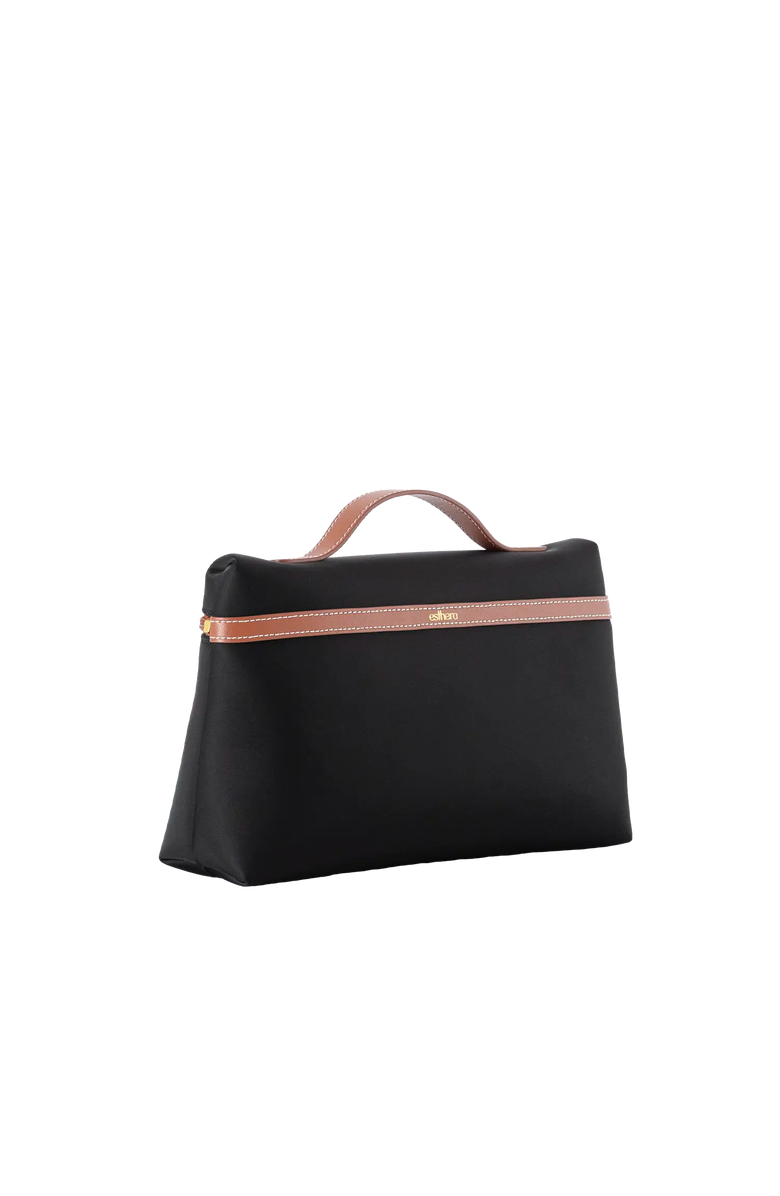 Esthera Nest Nylon Cosmetic Case, Alternate, color, Black