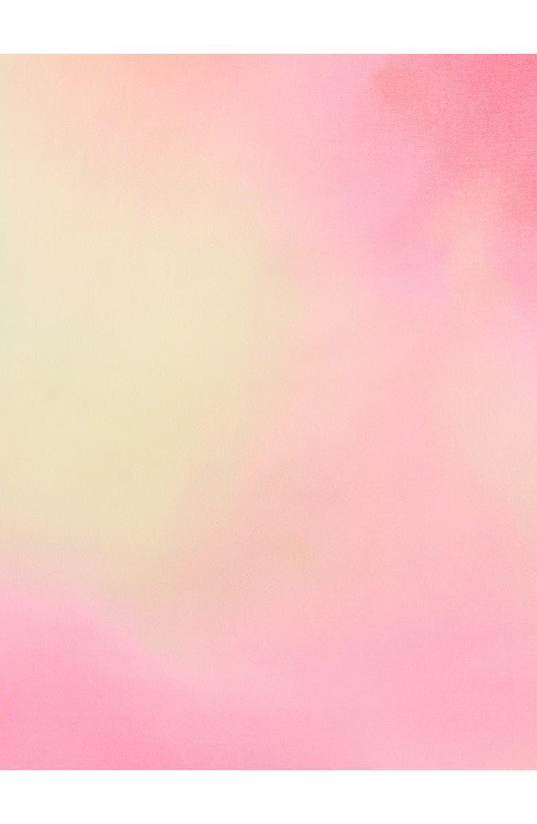 Adrianna Papell Watercolor Print Sateen Halter Dress, Alternate, color, Pink Multi