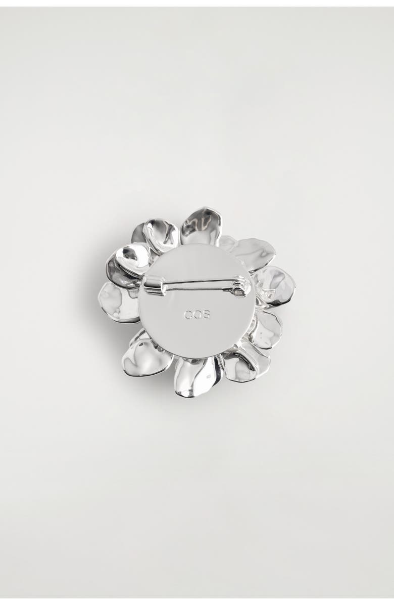 COS Floral Brooch, Alternate, color, Silver