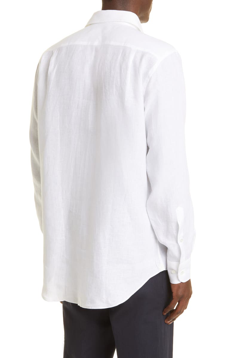 Loro Piana Andre Arizona Linen Button-Up Shirt, Alternate, color,