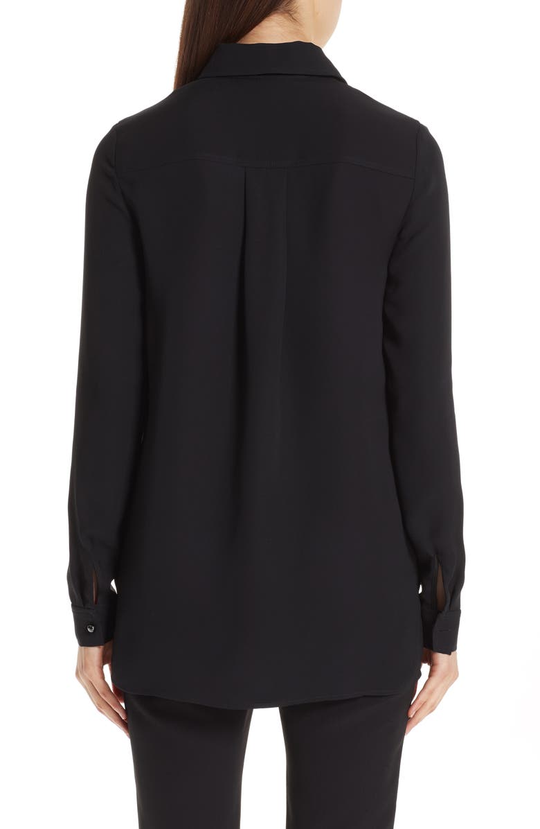 St. John Collection Silk Georgette Blouse, Alternate, color, 