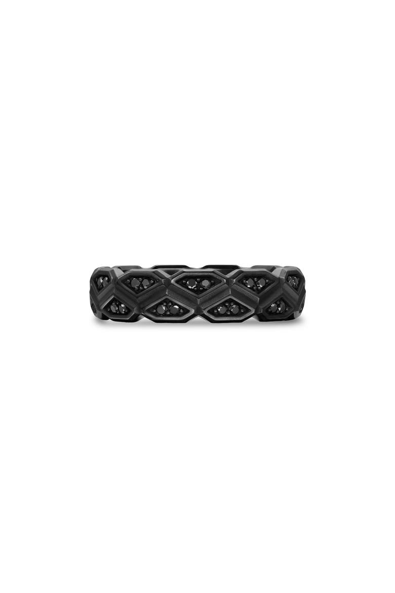 Men's Hex Band Ring, Alternate, color, BLACK DIAMOND