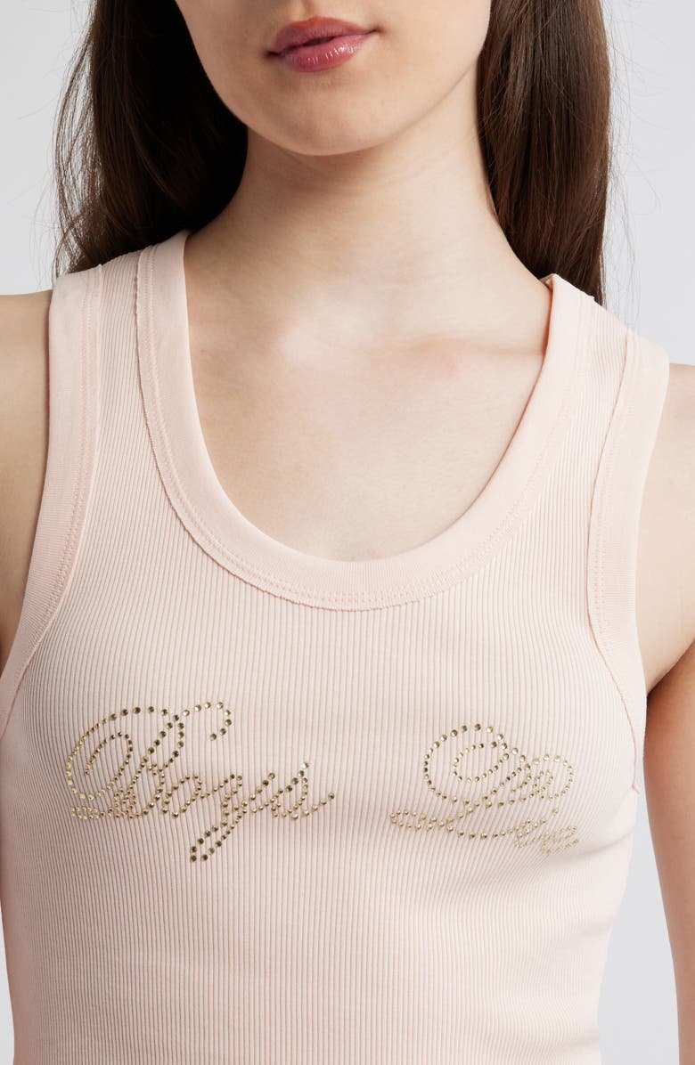 BOYS LIE Boys Will Be Boys Embellished Cotton Crop Tank, Alternate, color, Pink