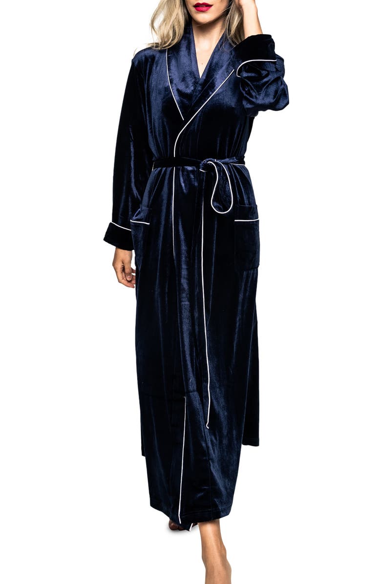 Petite Plume Women's Velour Robe, Main, color,