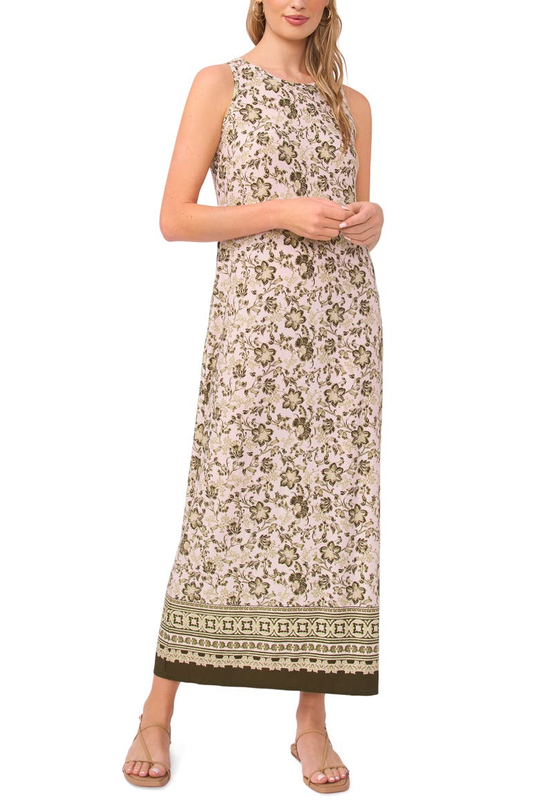 Sleeveless Maxi Dress, Main, color, LILY GREEN