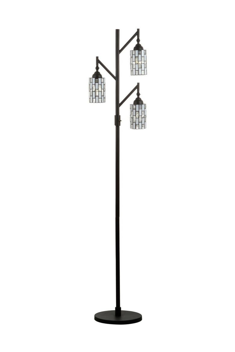 Lewis Tiffany-Style 71" Multi-Light LED Floor Lamp, Bronze, Alternate, color, Bronze
