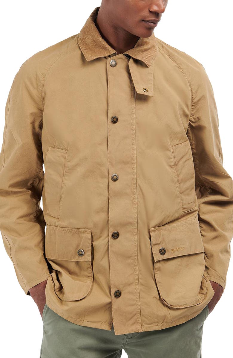 Barbour Ashby Casual Zip & Snap-Up Cotton Jacket, Main, color,