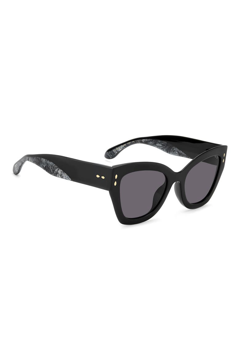 53mm Rectangular Sunglasses, Alternate, color, BLACK MARBLE GREY/ VIOLET