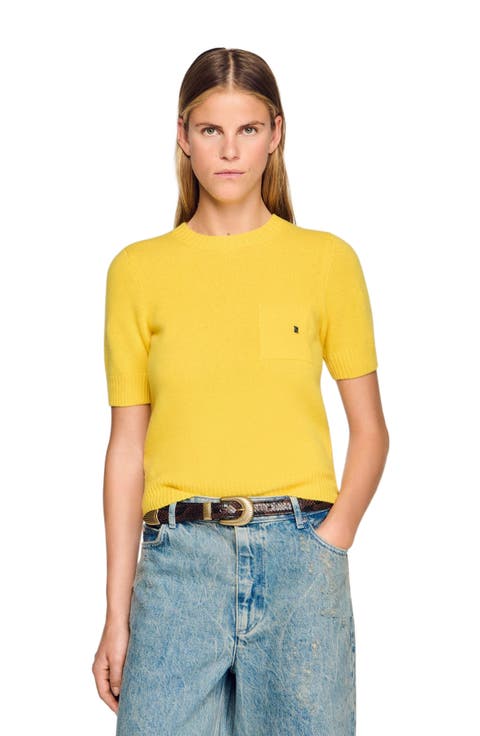 Short-sleeve sweater