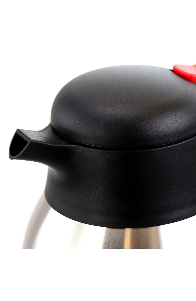 Megachef 2.11 Quart Stainless Steel Thermal Beverage Carafe for Coffee and Tea, Alternate, color, Silver