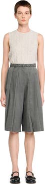 SANDRO Pleated long shorts