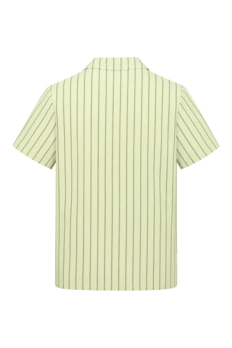 Kids' Stripe Camp Shirt, Alternate, color, MINT