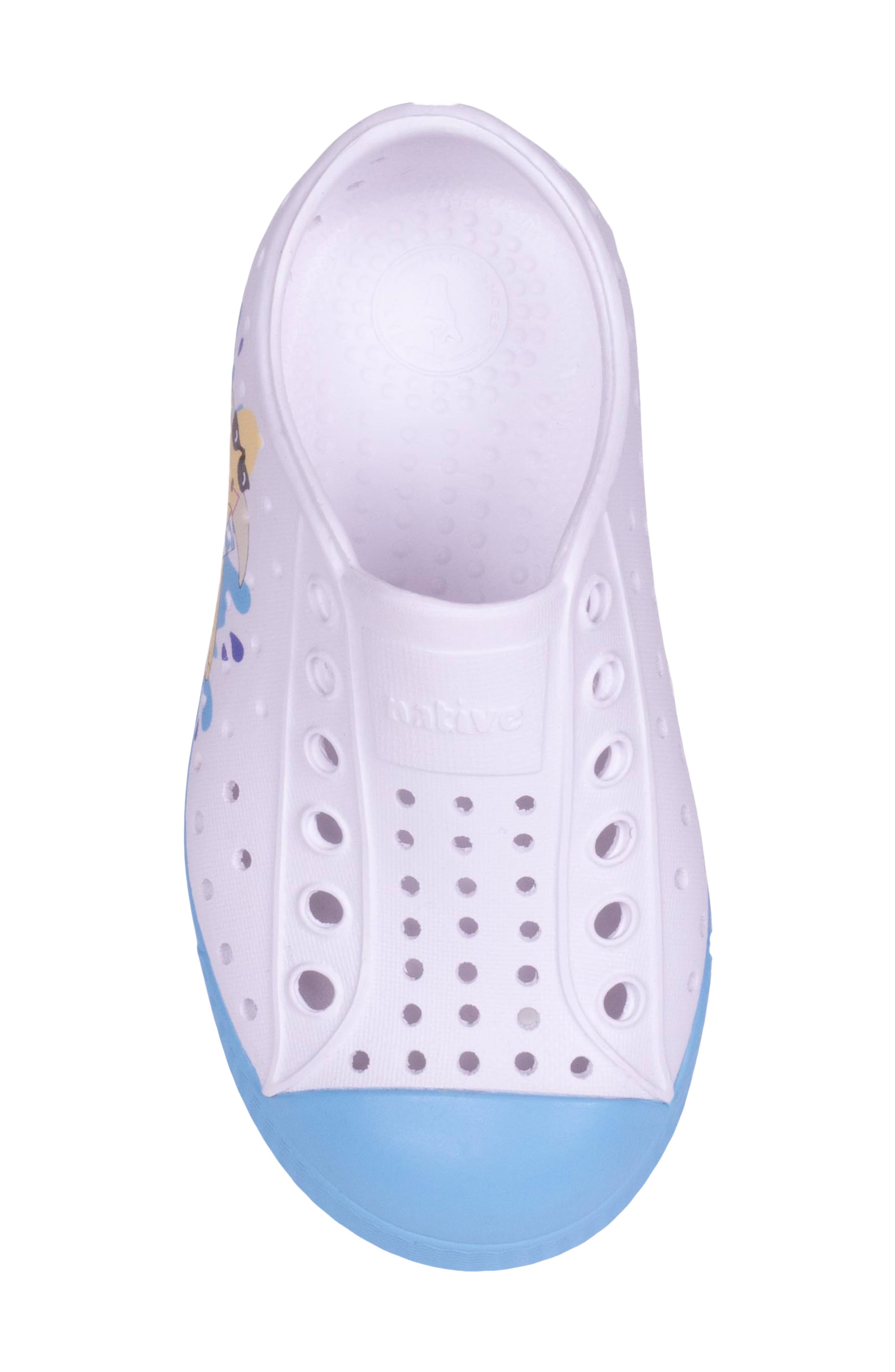 Native Shoes Jefferson Sugarlite Slip-On Sneaker, Alternate, color, White/ Aqrs Blue/ Banana Block