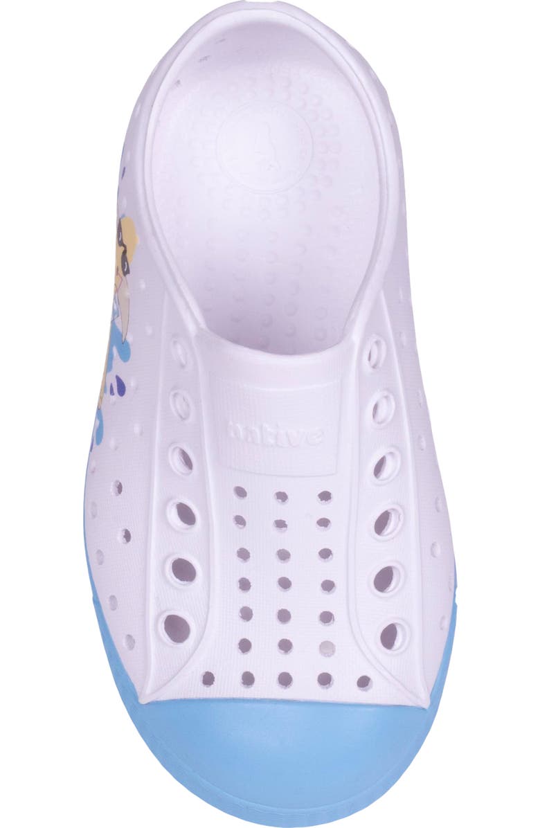 Native Shoes Jefferson Sugarlite Slip-On Sneaker, Alternate, color, White/ Aqrs Blue/ Banana Block