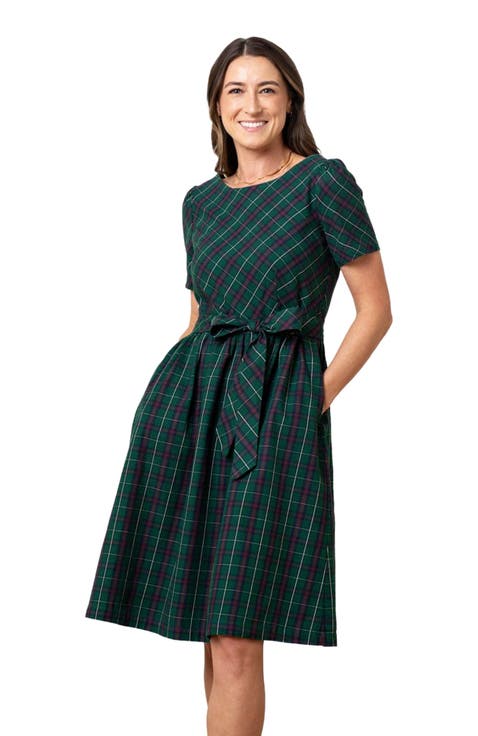 Women's Organic Short Sleeve Holiday Dress