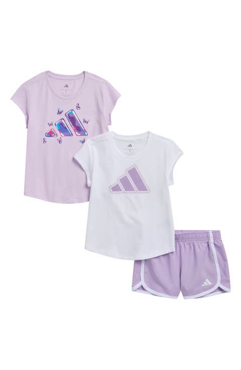 Kids 3-Piece Graphic T-Shirts & Shorts Set (Toddler)