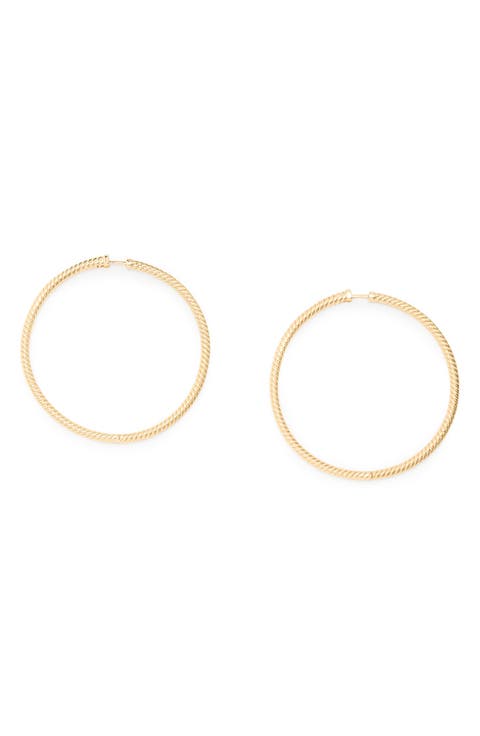 Rope Hoop Earrings