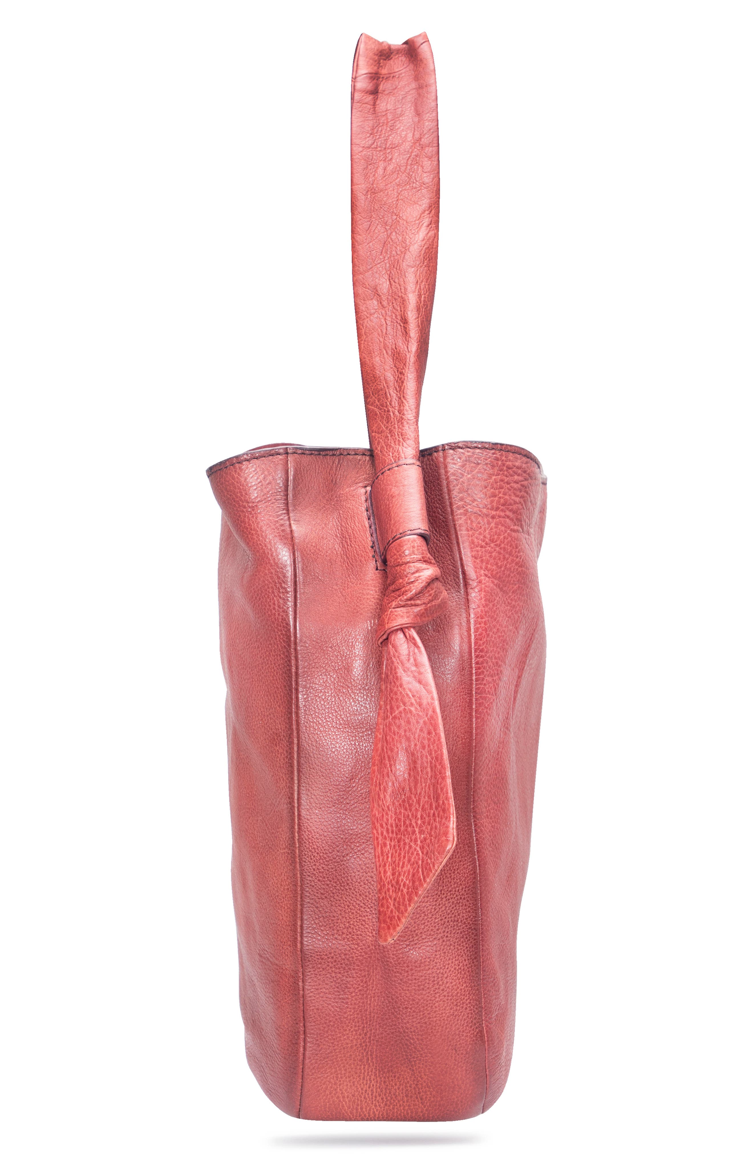 Frye Nora Knotted Strap Hobo Bag, Alternate, color, Burgundy