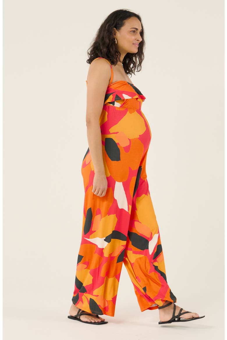 Maternity and Nursing Jumpsuit Irma, Alternate, color, Passion