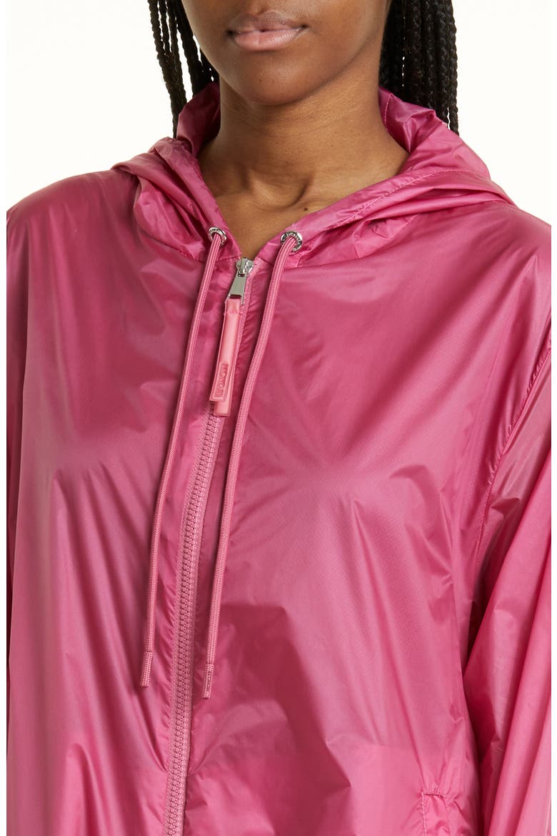 Pointu Nylon Ripstop Hooded Jacket, Alternate, color, PINK