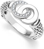 LAGOS Signature Caviar Interlocking Diamond Ring