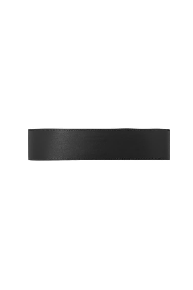 La Gracieuse Leather Belt, Alternate, color, Black