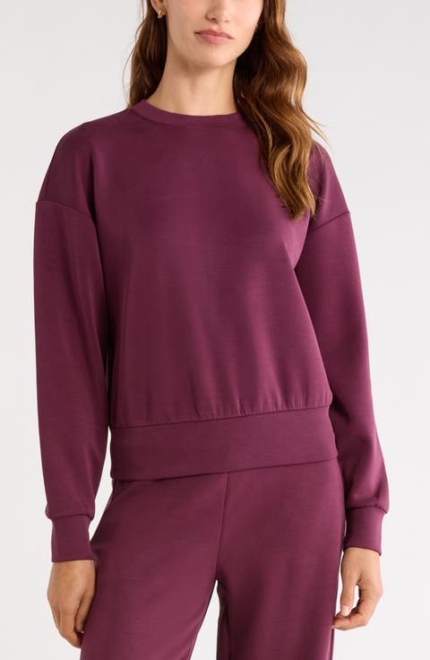 Cozy Luxe Boxy Crewneck Sweatshirt