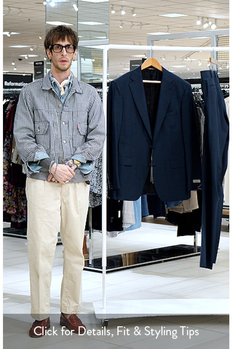 Capri Trim Fit Solid Wool Suit video